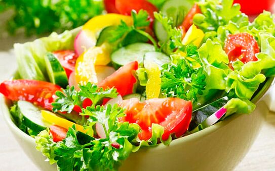 zöldségsaláta prosztatagyulladásra